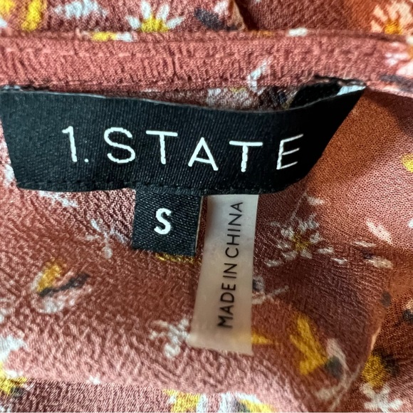 1. State Heritage Bouquet Tie Front Dress Floral - Picture 3 of 8